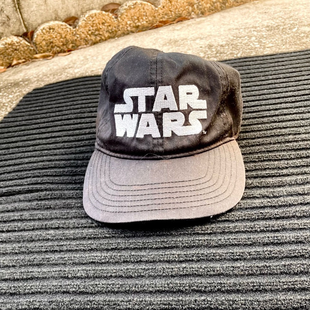 *GUC* Star Wars Hat/Cap - Black w/White Embroidery - Good Amount Of Fading
